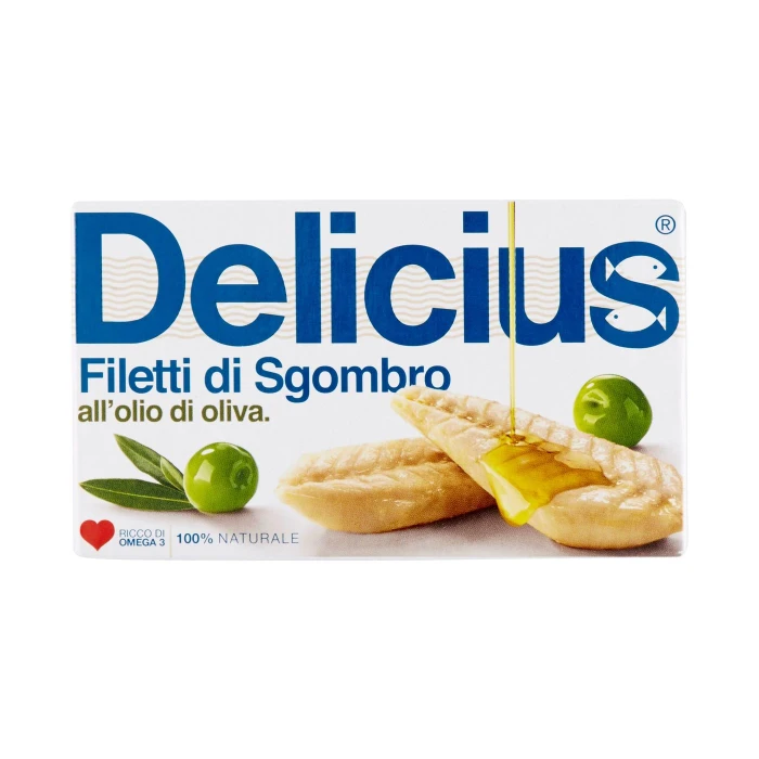 Delicius Filetti di Sgombro all'olio di oliva 125 g
