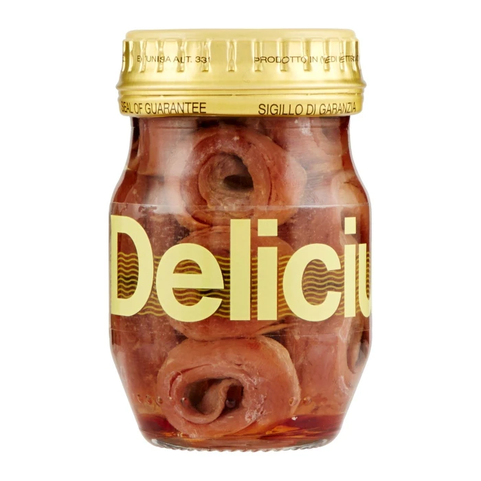 FILETTI ALICI ARROTOLATIO.O.DELICIUS VASO GR 90