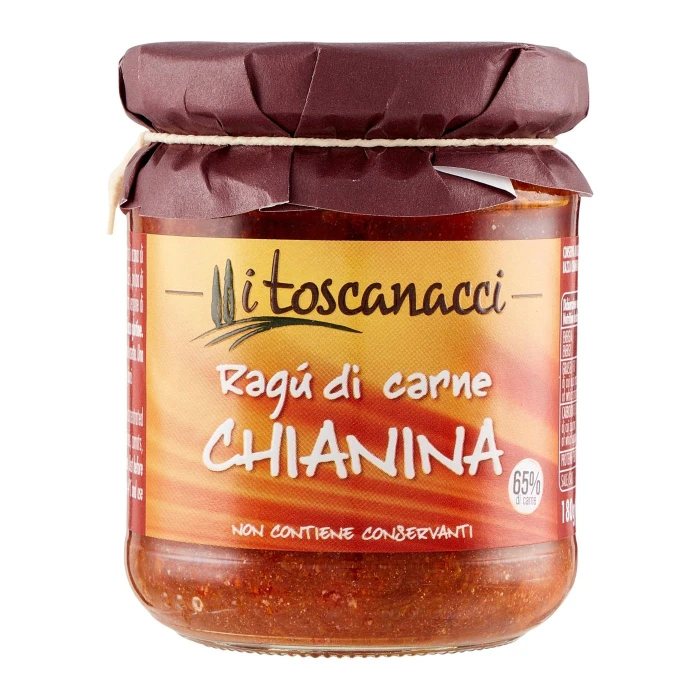 I toscanacci Ragù di carne Chianina 180 g