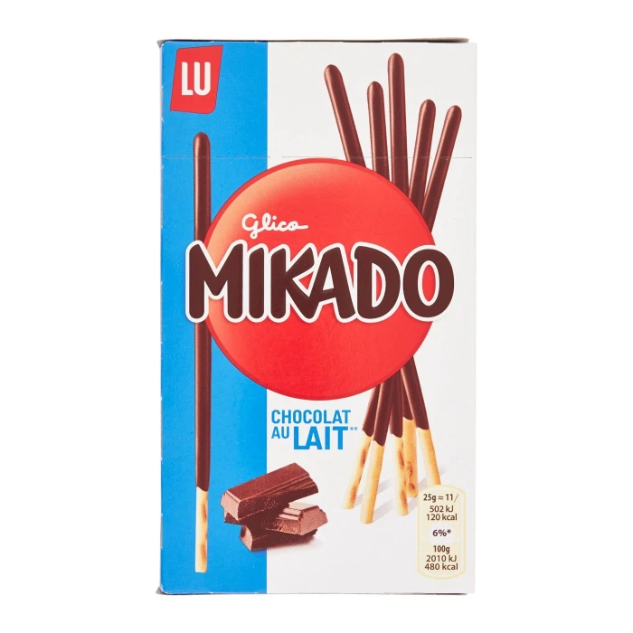 Mikado, biscotto ricoperto di cioccolato al latte - 75g