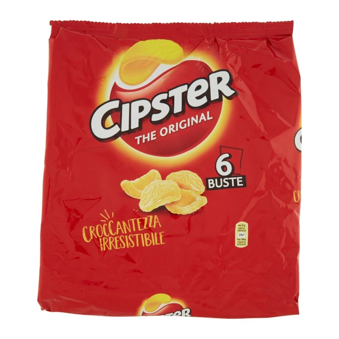Cipster The Original Chips di Patate 6 Bustine - 132g