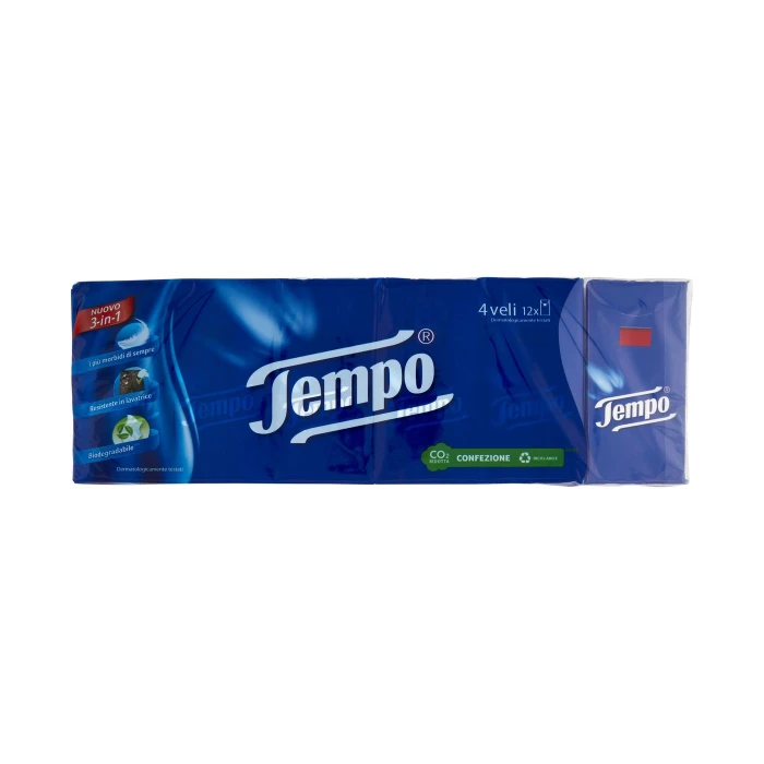 Tempo Fazzoletti 4 veli 12 pz