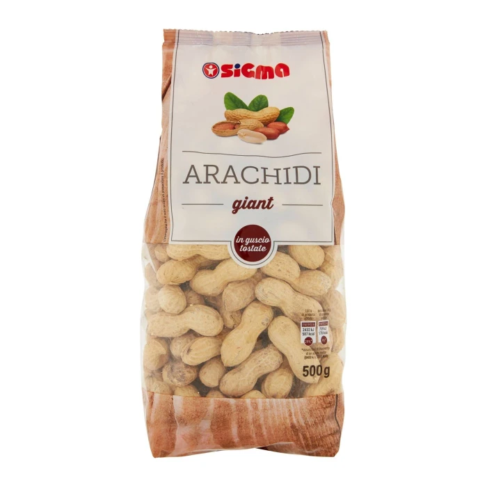 Sigma Arachidi giant in guscio tostate 500 g