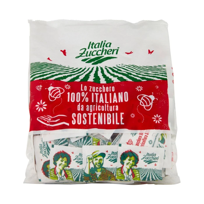 Italia Zuccheri Bustine di Zucchero 100% Italiano - 200 bustine, 1kg