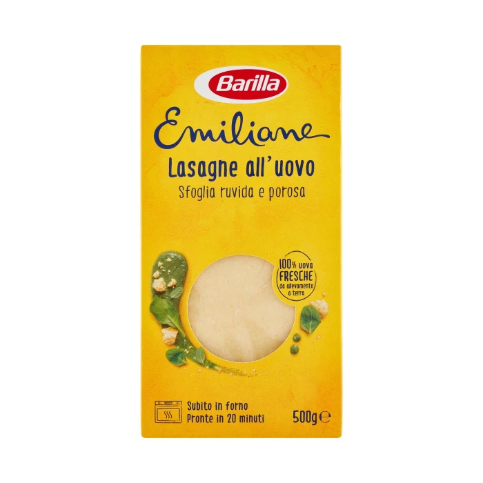 Barilla Emiliane Lasagne Pasta all'Uovo 500g