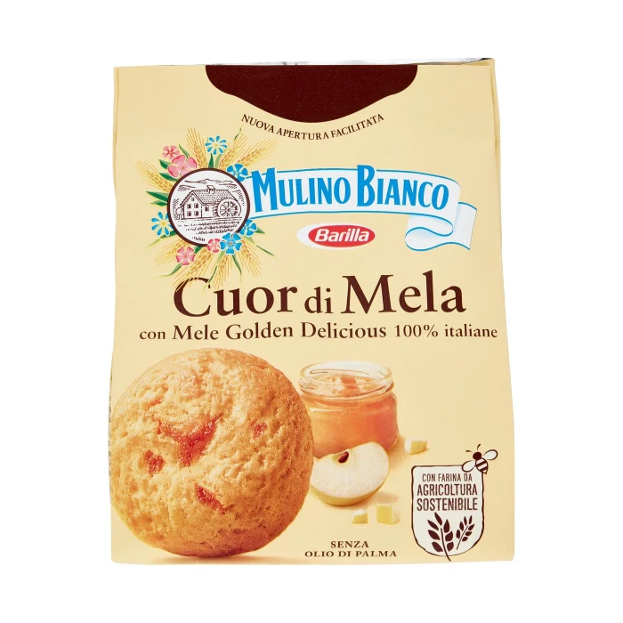 Mulino Bianco Cuor di Mela Biscotti con Mele 100% Italiane 300g
