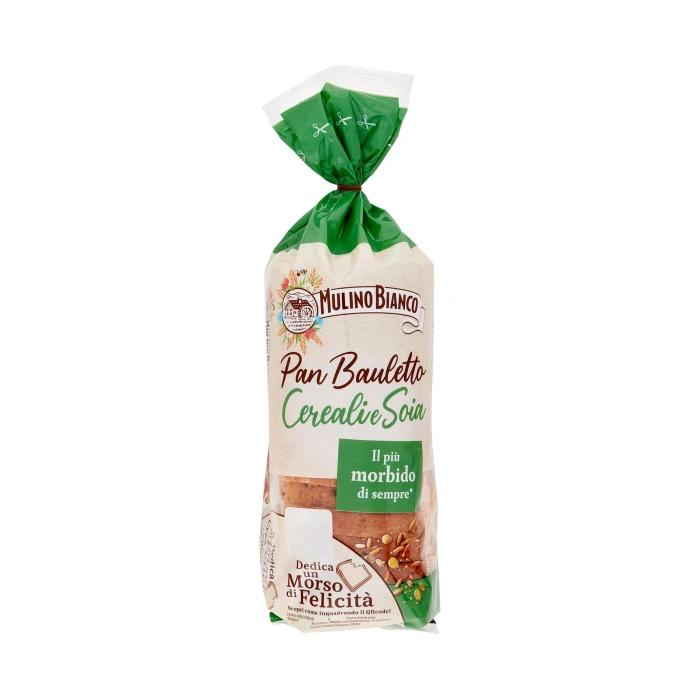 Mulino Bianco Pan Bauletto Cereali e Soia Pane Ideale per Panini 400g