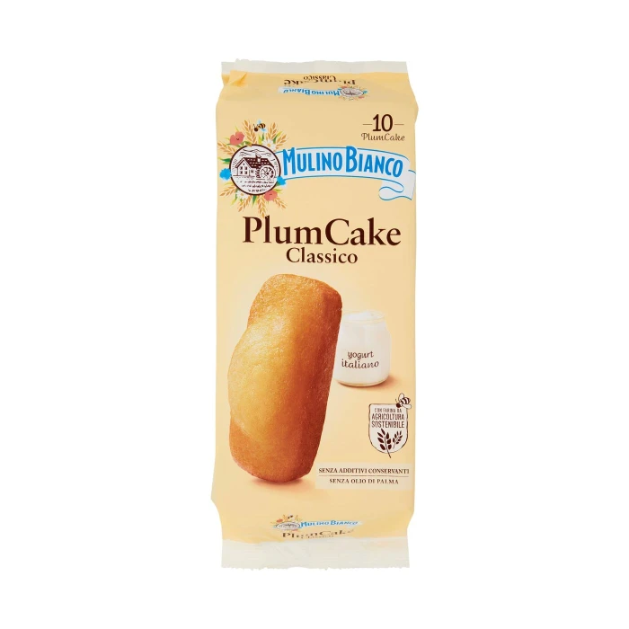 Mulino Bianco Plumcake Classico Merenda con Yogurt Italiano 10 pezzi 330g