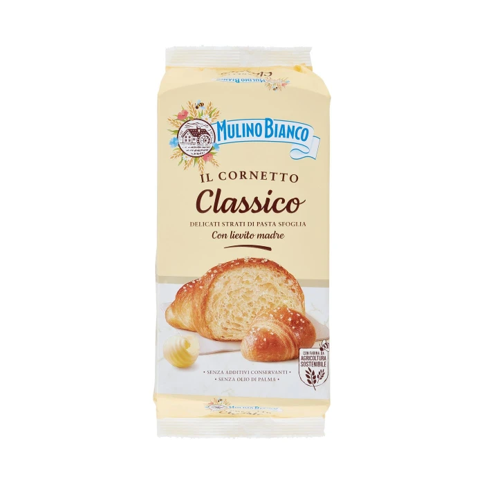 Mulino Bianco Cornetti Classici Merenda senza Additivi Conservanti 6 pezzi 240g