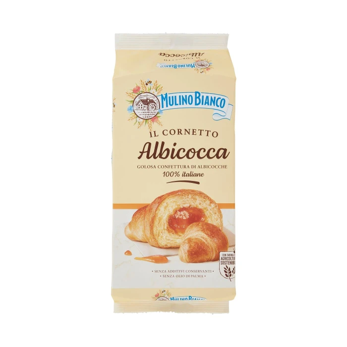 Mulino Bianco Cornetti Albicocca Merenda senza Additivi Conservanti 6 pezzi 300g
