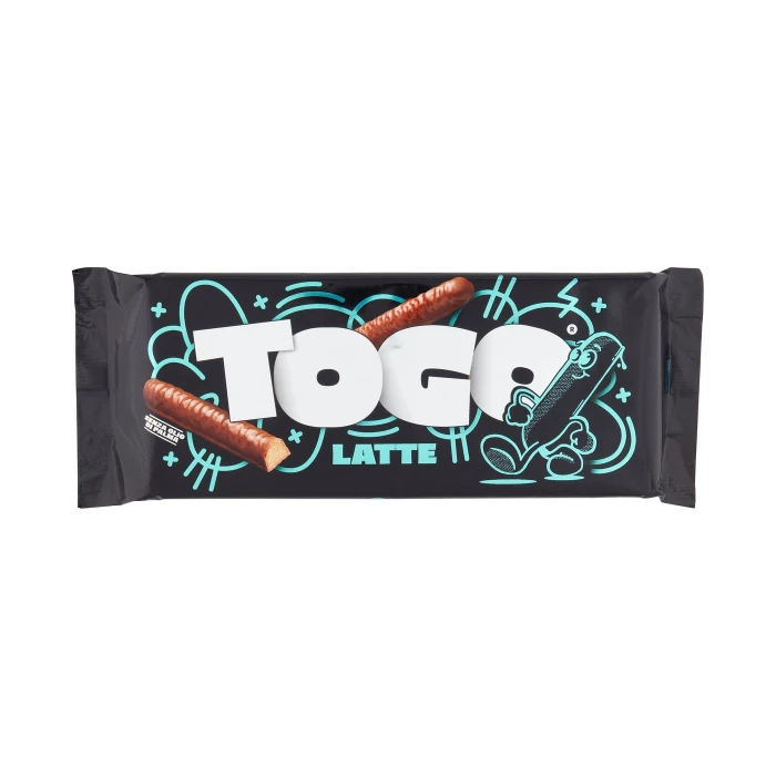 Pavesi Togo Latte Snack Biscotto Ricoperto con Cioccolato al Latte 120g