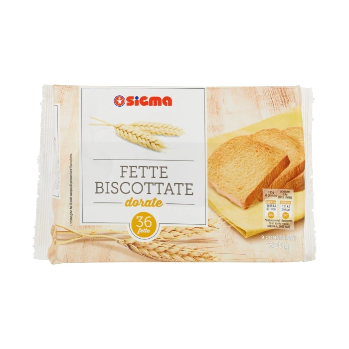 Sigma Fette Biscottate dorate 36 fette 320 g