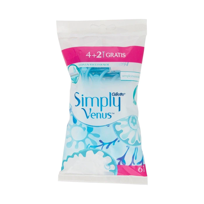 Gillette Venus Simply2 Usa&Getta - 4 rasoi + 2 omaggio