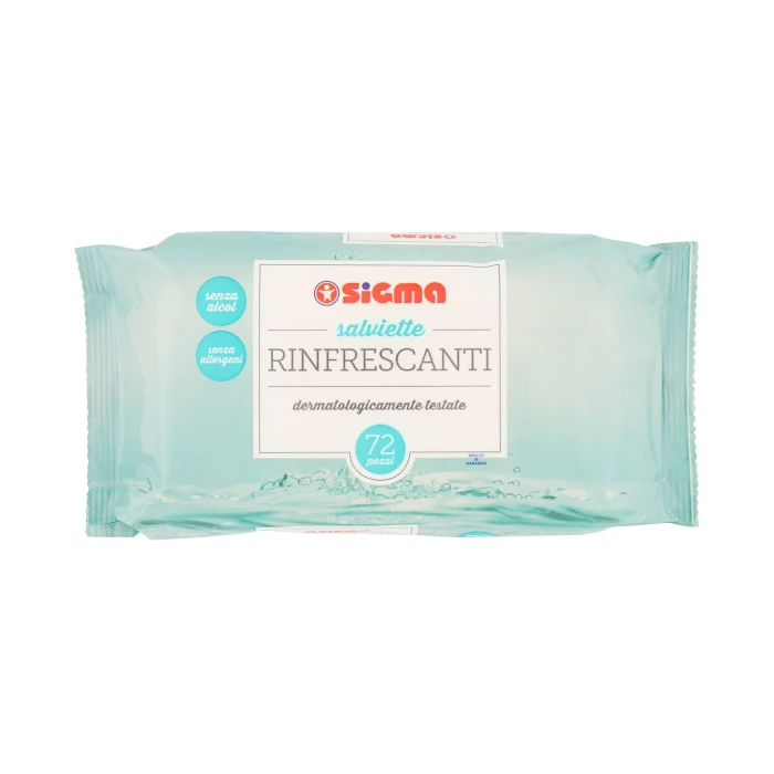 Sigma salviette rinfrescanti 72 pz