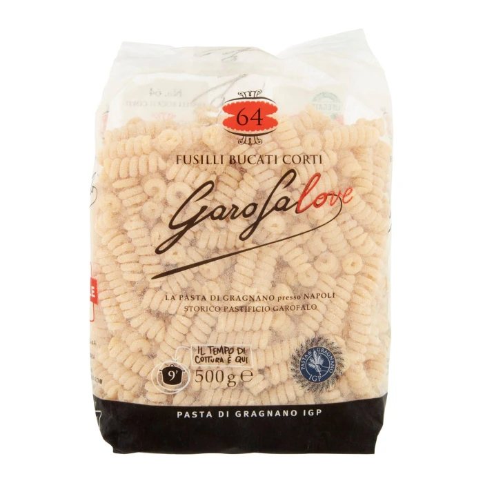 Garofalo Fusilli Bucati Corti 64 Pasta di Gragnano IGP 500 g