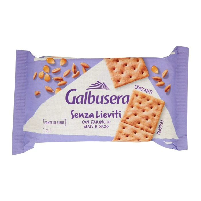 Galbusera Senza Lieviti Cracker con Farine di Mais e Orzo 7 x 42,8 g