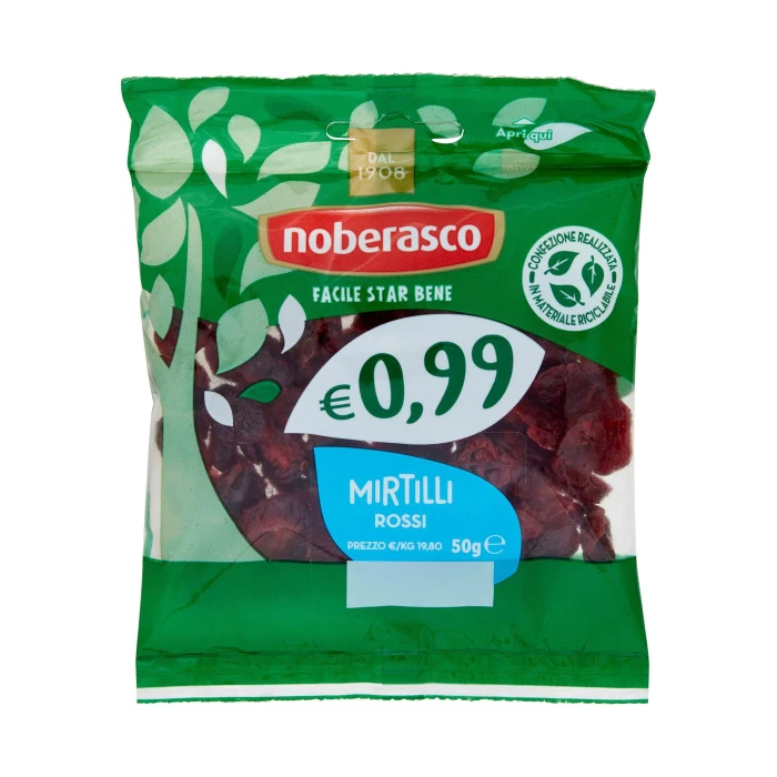 noberasco € 0,99 Mirtilli Rossi 50 g