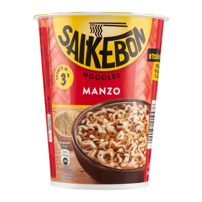 Saikebon Noodles Manzo 60 g