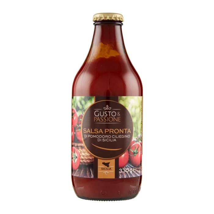 Gusto & Passione Salsa Pronta di Pomodoro Ciliegino di Sicilia 330 g