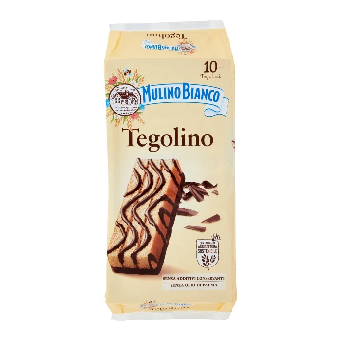 Mulino Bianco Tegolino Merenda senza Additivi Conservanti 10 pezzi 350 g