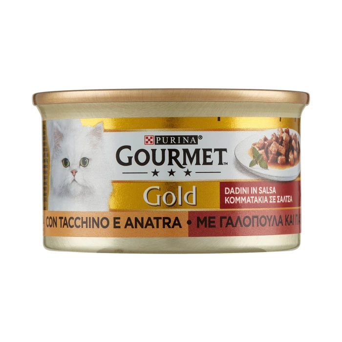 PURINA GOURMET Gold Dadini in Salsa con Tacchino e Anatra 85 g