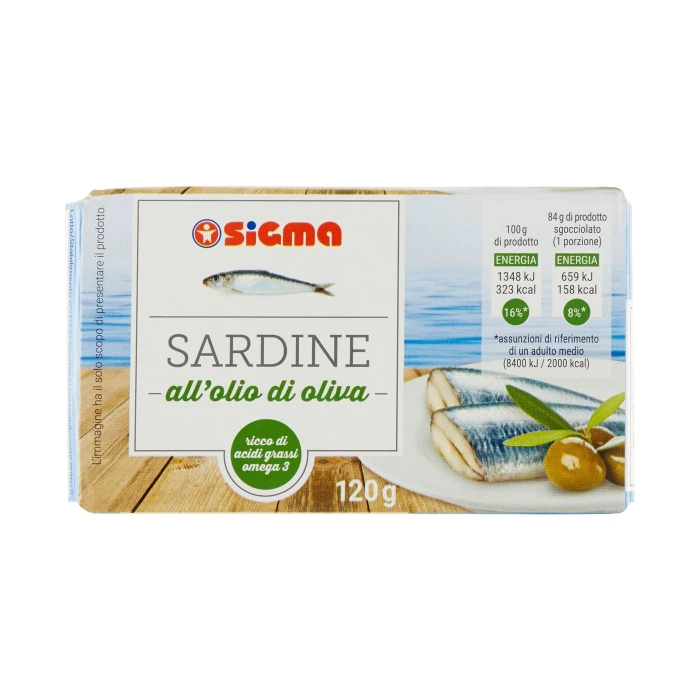 Sigma Sardine all'olio di oliva 120 g