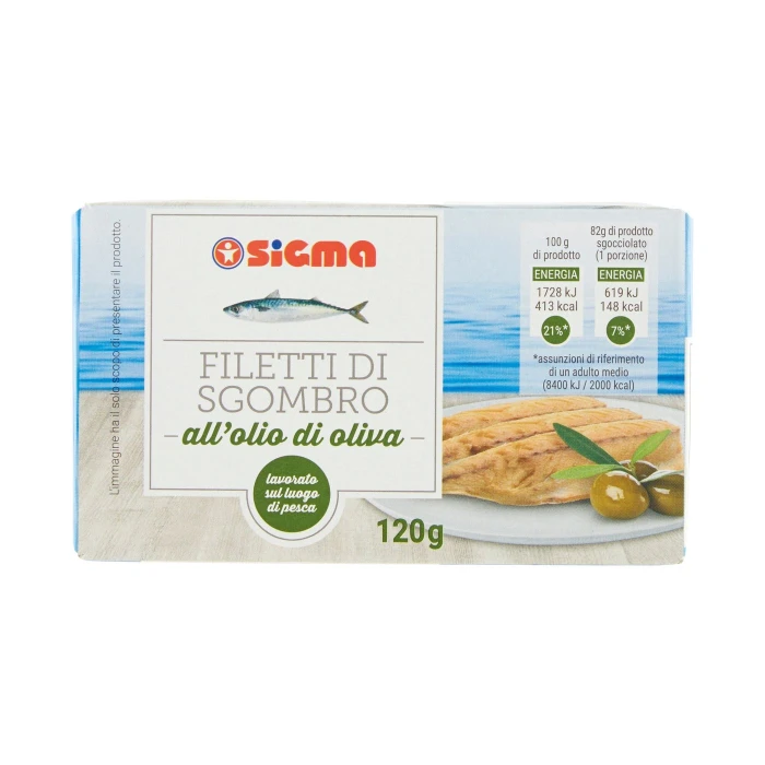 Sigma Filetti di Sgombro all'olio di oliva 120 g