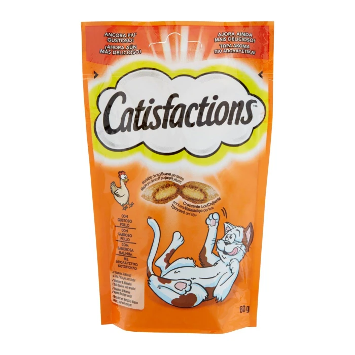 Catisfactions Snack Gatto con Gustoso Pollo 60 g