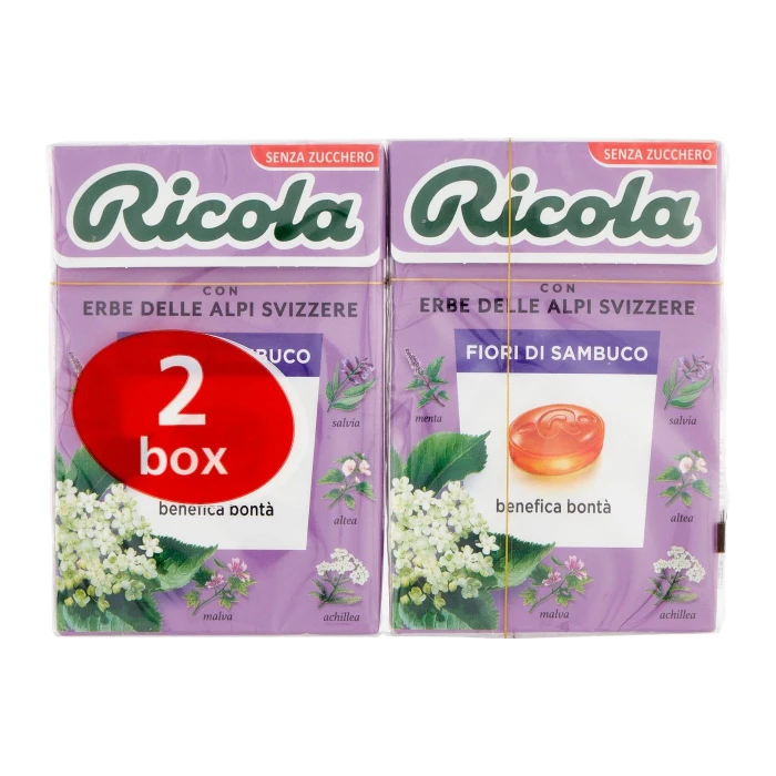 Ricola Fiori di Sambuco 2 x 50 g