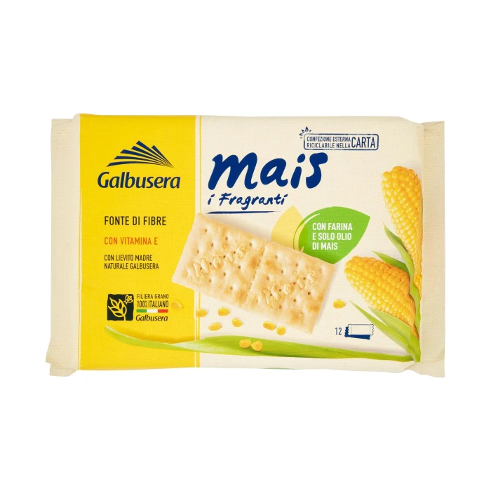 Galbusera Mais i Fragranti con Farina e Solo Olio di Mais 12 x 33,3 g