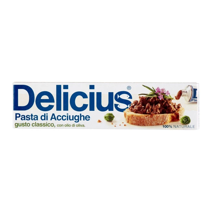 Delicius Pasta di Acciughe gusto classico, con olio di oliva 60 g