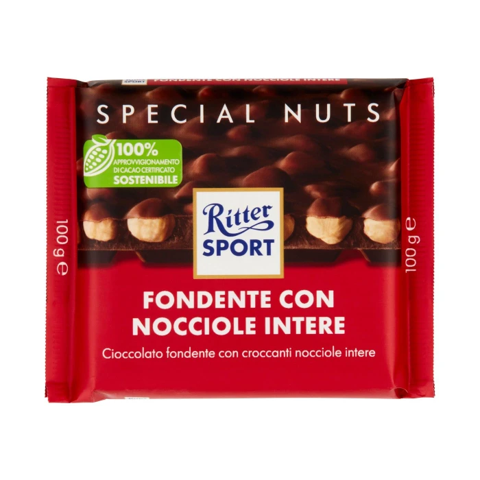 Ritter Sport Special Nuts Fondente con Nocciole Intere 100 g