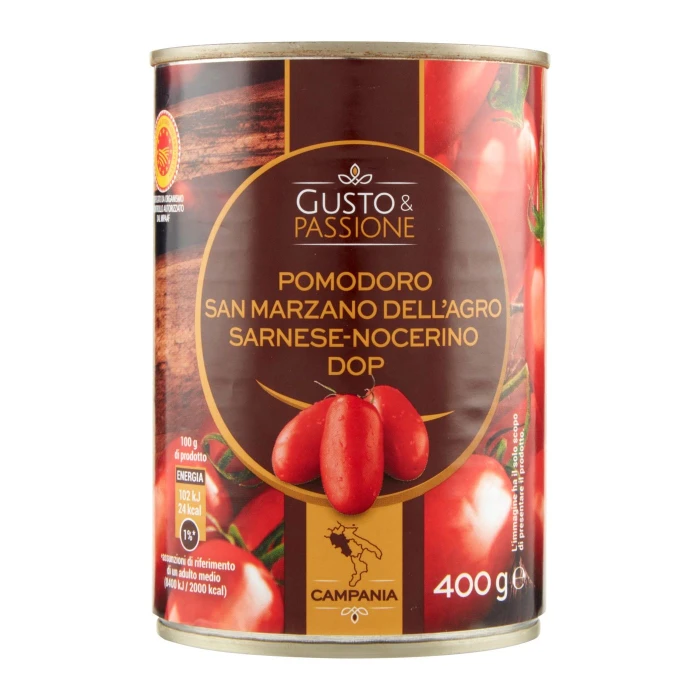 Gusto & Passione Pomodoro San Marzano dell'Agro Sarnese-Nocerino DOP 400 g