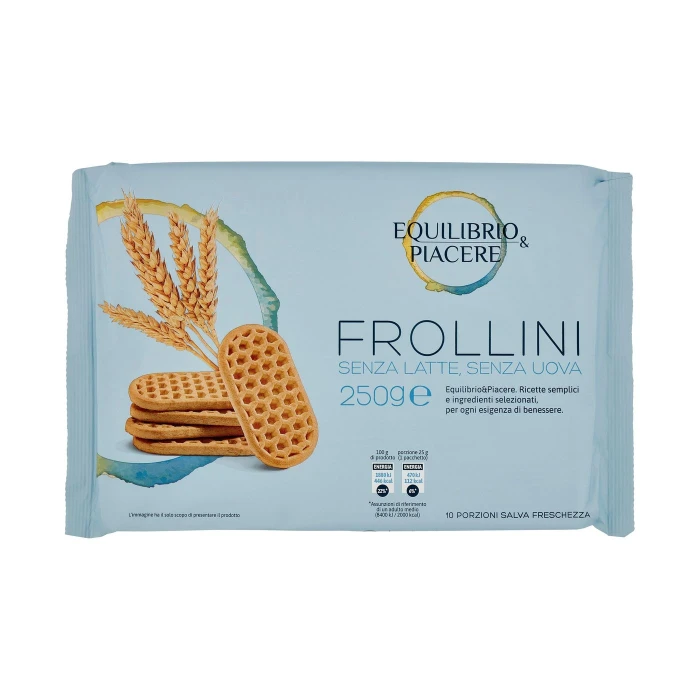 Equilibrio & Piacere Frollini Senza Latte, Senza Uova 10 x 25 g