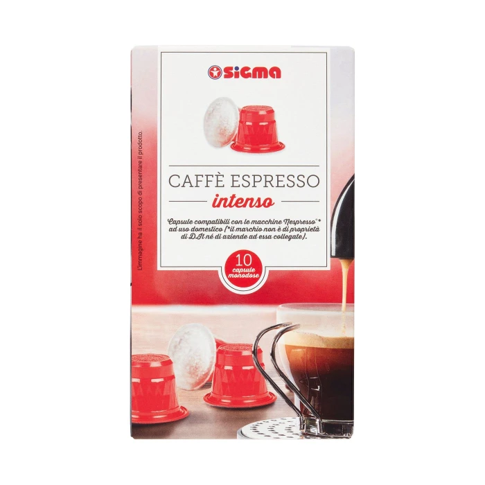 Sigma Caffè Espresso intenso 10 capsule monodose 52 g