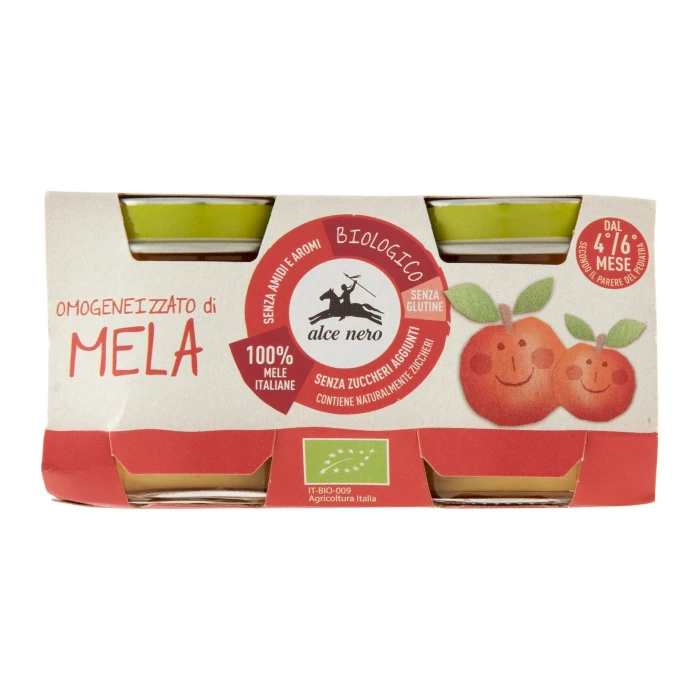 alce nero Omogeneizzato di Mela 2 x 80 g