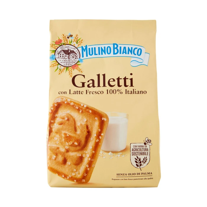 Mulino Bianco Galletti Biscotti con Latte Fresco 100% Italiano 350g