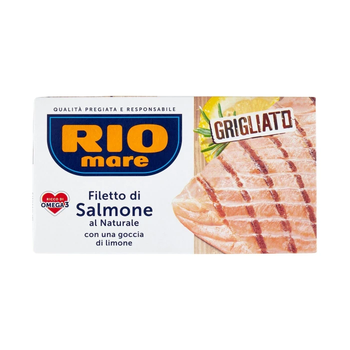 Rio mare Filetto di Salmone al Naturale con una goccia di limone Grigliato 125 g