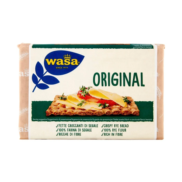 Wasa Original Cracker con 100% Farina di Segale Ricchi di Fibre 275g