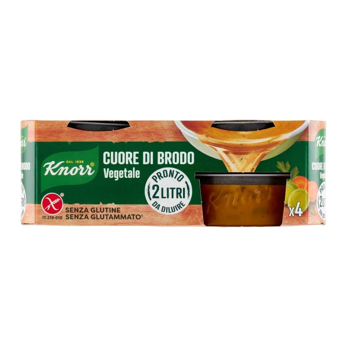 Knorr Cuore di Brodo Vegetale 4 x 28 g