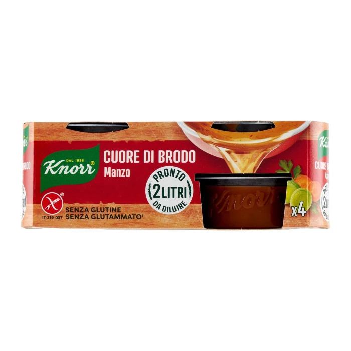 Knorr Cuore di Brodo Manzo 4 x 28 g