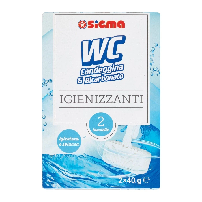 Sigma WC Candeggina & Bicarbonato Igienizzanti 2 x 40 g