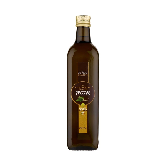 Gusto & Passione Olio Extra Vergine di Oliva Fruttato Leggero 750 ml