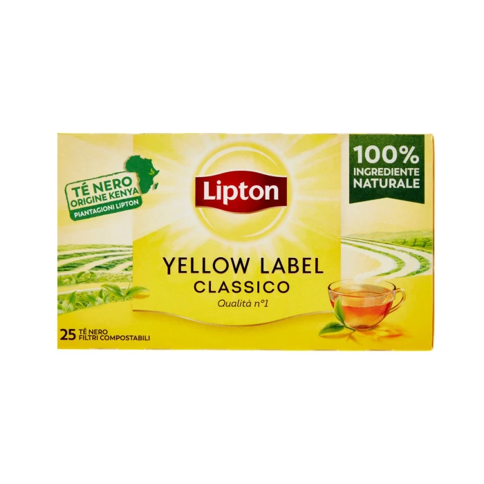 Tea yellow label lipton 25 filtri