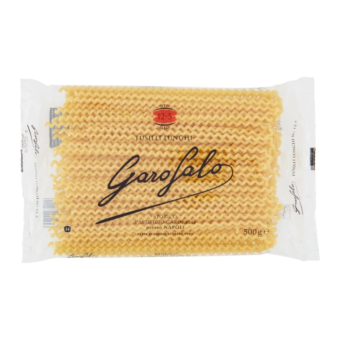 Garofalo Fusilli Lunghi No. 12-5 Pasta di Semola di Grano Duro 500 g