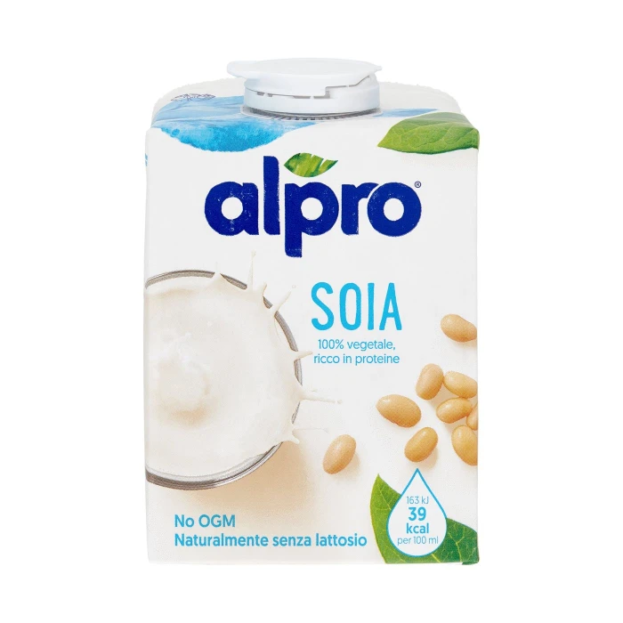 ALPRO Soia Classico, Bevanda alla Soia 100% vegetale con vitamine B2, B12 e D, 500 ml