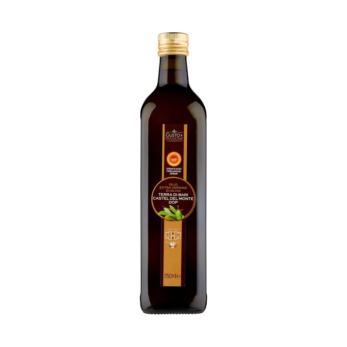 Gusto & Passione Olio Extra Vergine di Oliva Terra di Bari Castel del Monte DOP 750 ml
