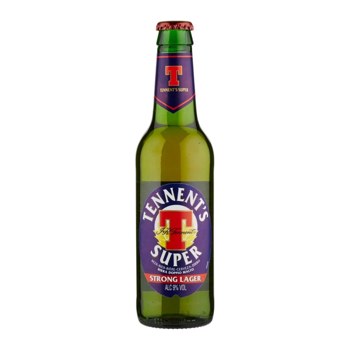 Tennent's super Birra strong lager doppio malto bottiglia 35,5cl
