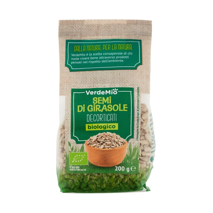 VerdeMio Semi di Girasole Decorticati biologico 200 g