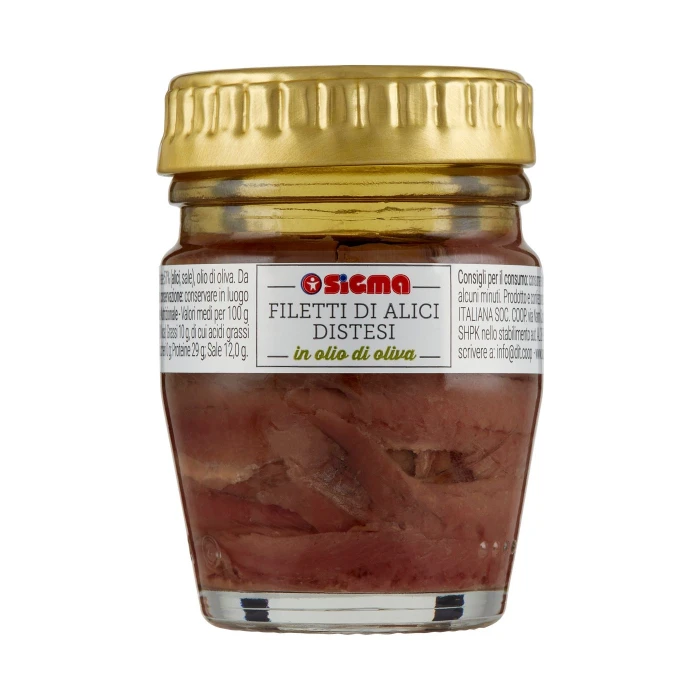 Sigma Filetti di Alici Distesi in olio di oliva 60 g